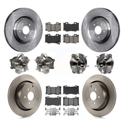 Kit de rotors et plaquettes de frein à disque, roulements de moyeu avant et arrière (10 pièces) pour INFINITI FX50