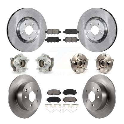 Kit de rotors et plaquettes de frein à disque, roulements de moyeu avant et arrière (10 pièces) pour Nissan Sentra