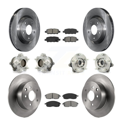 Kit de rotors et plaquettes de frein à disque, roulements de moyeu avant et arrière (10 pièces) pour Nissan Altima