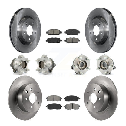 Kit de rotors et plaquettes de frein à disque, roulements de moyeu avant et arrière (10 pièces) pour Nissan Altima