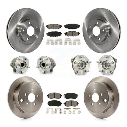 Kit de rotors et plaquettes de frein à disque, roulements de moyeu avant et arrière (10 pièces) pour Subaru Imprez