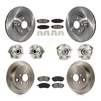 Kit de rotors et plaquettes de frein à disque, roulements de moyeu avant et arrière (10 pièces) pour Subaru Imprez