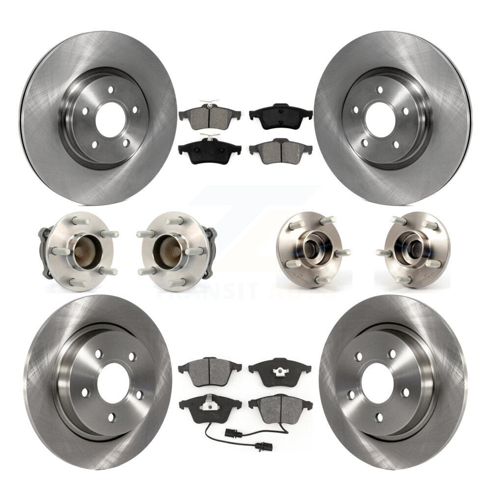 Kit de Rotor et de plaquettes de frein à disque, roulement de moyeu avant et arrière (10 pièces) pour Volvo S40 V50 C7