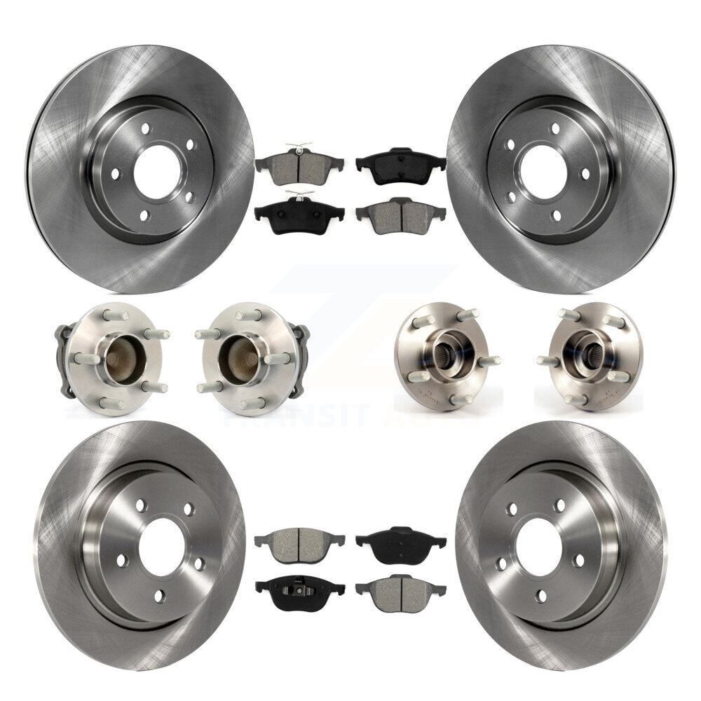 Kit de plaquettes de Rotor de frein à disque, roulement de moyeu avant et arrière (10 pièces) pour Volvo S40 C30 V50 C7