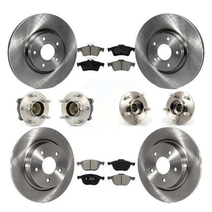 Kit de plaquettes de Rotor de frein à disque, roulement de moyeu avant et arrière (10 pièces) pour Volvo S40 C30 V50 C7