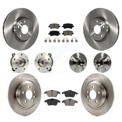 Kit de rotors et plaquettes de frein avec roulement de moyeu avant et arrière (10 pièces) pour Volvo S60 AW 2013-2014