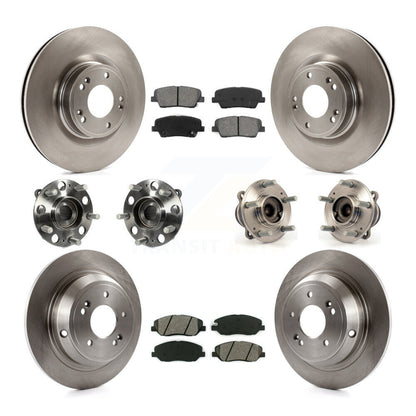 Kit de plaquettes de Rotor de frein à disque, roulement de moyeu avant et arrière (10 pièces) pour Hyundai Genesis 3.8