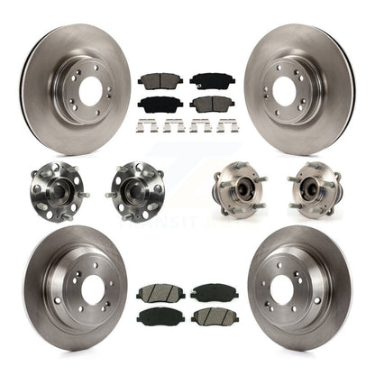 Kit de plaquettes de Rotor de frein à disque, roulement de moyeu avant et arrière (10 pièces) pour Hyundai Genesis 3.8
