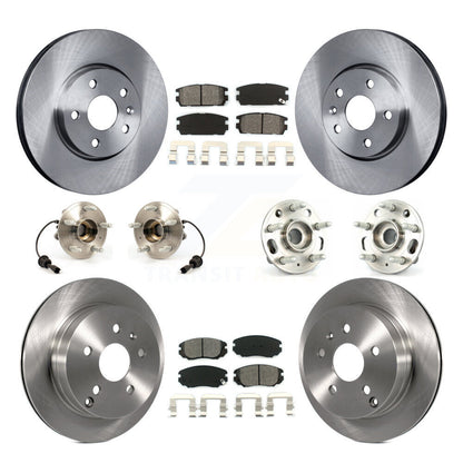 Kit de plaquettes de Rotor de frein à disque, roulement de moyeu avant et arrière (10 pièces) pour Chevrolet Equinox GM