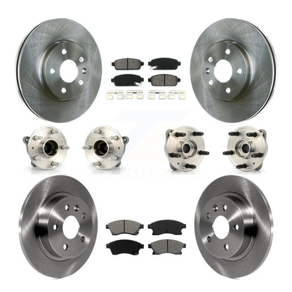 Kit de plaquettes de rotor de frein, roulement de moyeu avant et arrière (10 pièces) pour Chevrolet Cruze 2011 – 2012