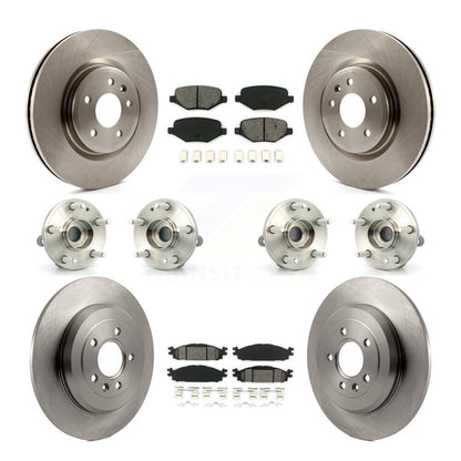 Kit de rotors et plaquettes de frein à disque, roulements de moyeu avant et arrière (10 pièces) pour Ford Explorer