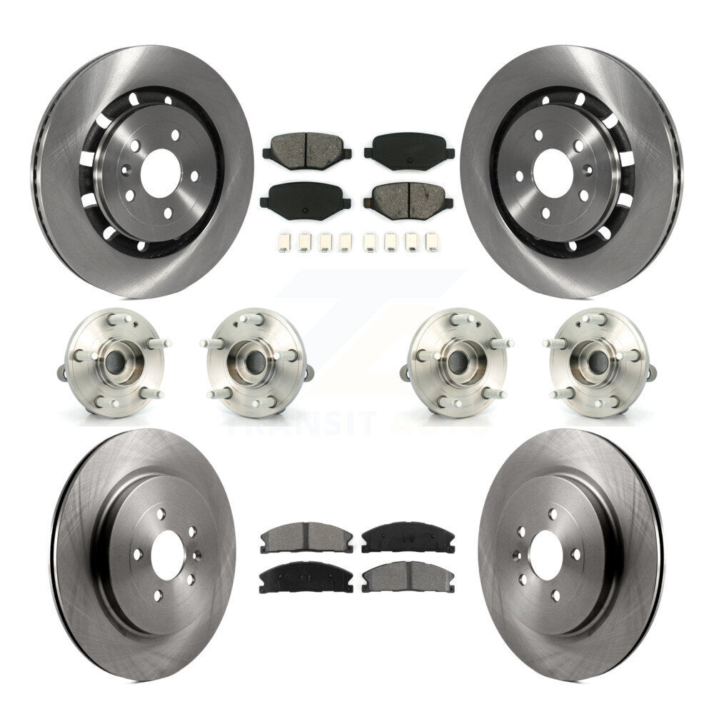Kit de plaquettes de Rotor de frein à disque, roulement de moyeu avant et arrière (10 pièces) pour Ford Explorer Polic