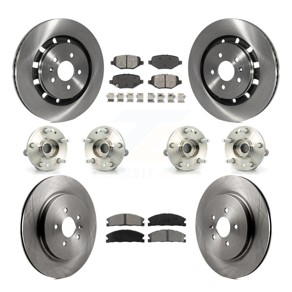 Kit de rotors et plaquettes de frein à disque, roulements de moyeu avant et arrière (10 pièces) pour Ford Explorer