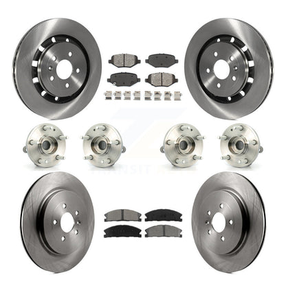 Kit de rotors et plaquettes de frein à disque, roulements de moyeu avant et arrière (10 pièces) pour Ford Explorer