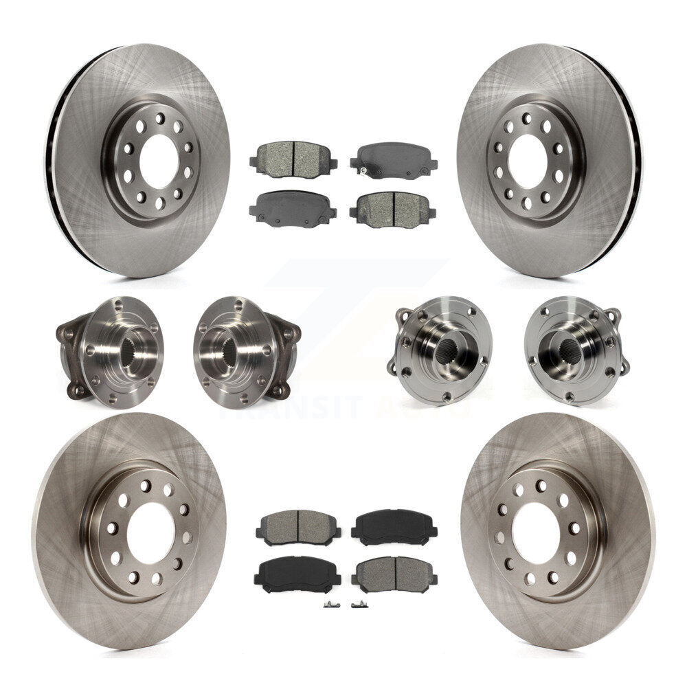 Kit de plaquettes de Rotor de frein, roulement de moyeu avant et arrière (10 pièces) pour Chrysler 200 AW 2015 – 2017