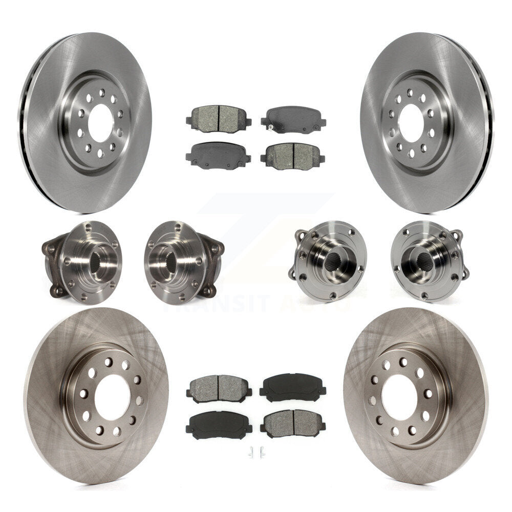 Kit de plaquettes de Rotor de frein, roulement de moyeu avant et arrière (10 pièces) pour Chrysler 200 AW 2015 – 2017