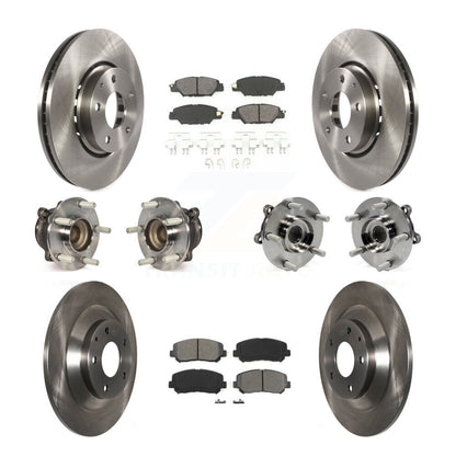 Kit de rotors et plaquettes de frein à disque, roulements de moyeu avant et arrière (10 pièces) pour Mazda CX-5