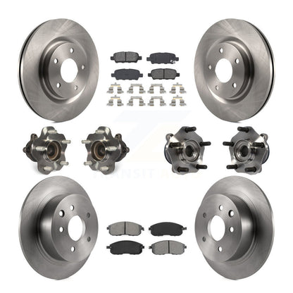 Kit de plaquettes de Rotor de frein, roulement de moyeu avant et arrière (10 pièces) pour Nissan Sentra Turbocharge