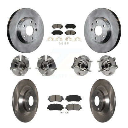 Kit de rotor et de plaquettes de frein avec roulement de moyeu avant et arrière (10 pièces) pour Mazda CX-5 AW 2013 – 2015