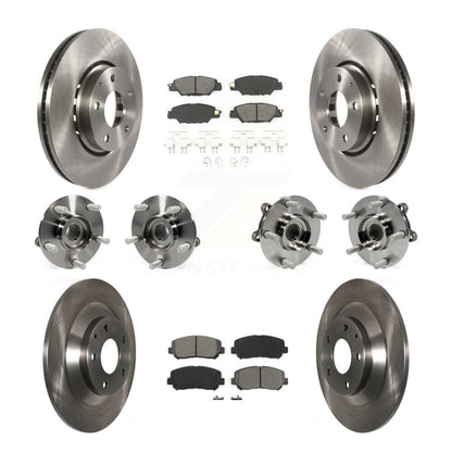 Kit de rotors et plaquettes de frein à disque, roulements de moyeu avant et arrière (10 pièces) pour Mazda CX-5