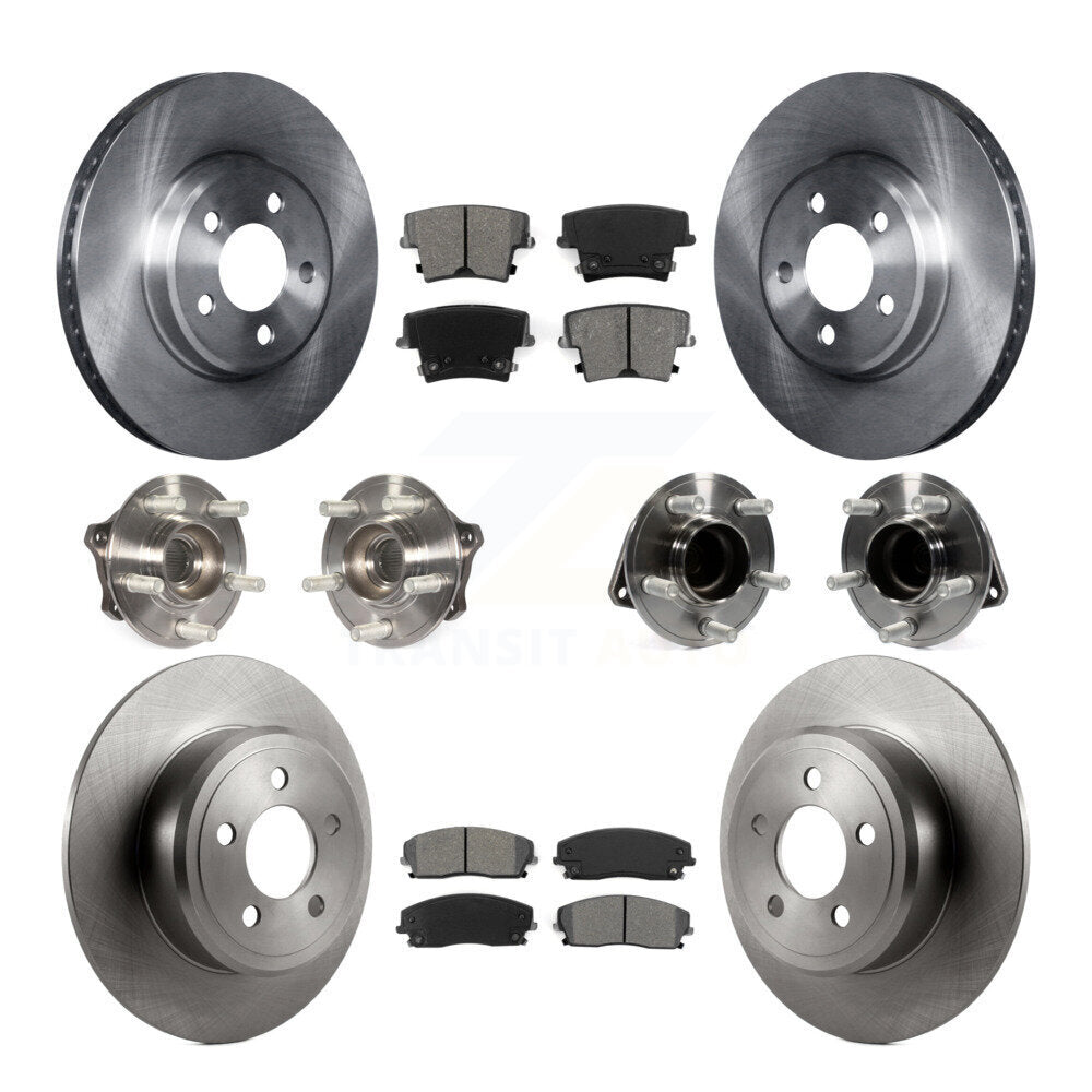 Kit de plaquettes de Rotor de frein, roulement de moyeu avant et arrière (10 pièces) pour Dodge Charger Chrysler 30