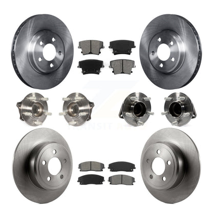 Kit de plaquettes de Rotor de frein, roulement de moyeu avant et arrière (10 pièces) pour Dodge Charger Chrysler 30