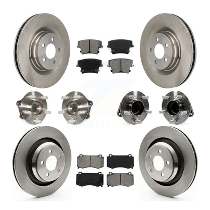 Kit de rotors et plaquettes de frein à disque, roulements de moyeu avant et arrière (10 pièces) pour Dodge Charger