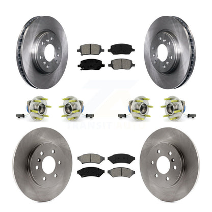 Kit de plaquettes de Rotor de frein, roulement de moyeu avant et arrière (10 pièces) pour Pontiac Montana Chevrole