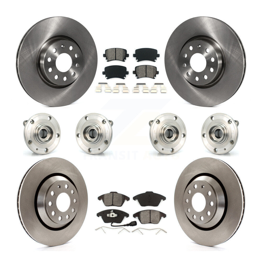 Kit de Rotor et de plaquettes de frein, roulement de moyeu avant et arrière (10 pièces) pour Volkswagen Passat CC AW