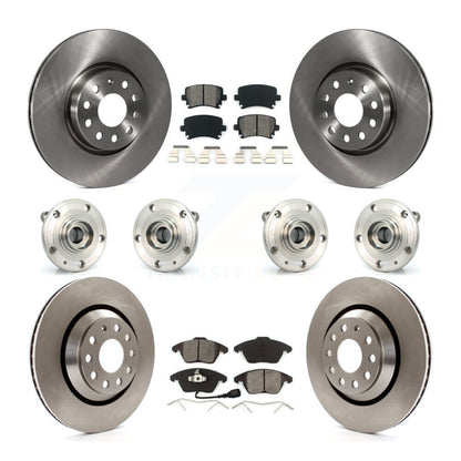 Kit de Rotor et de plaquettes de frein, roulement de moyeu avant et arrière (10 pièces) pour Volkswagen Passat CC AW