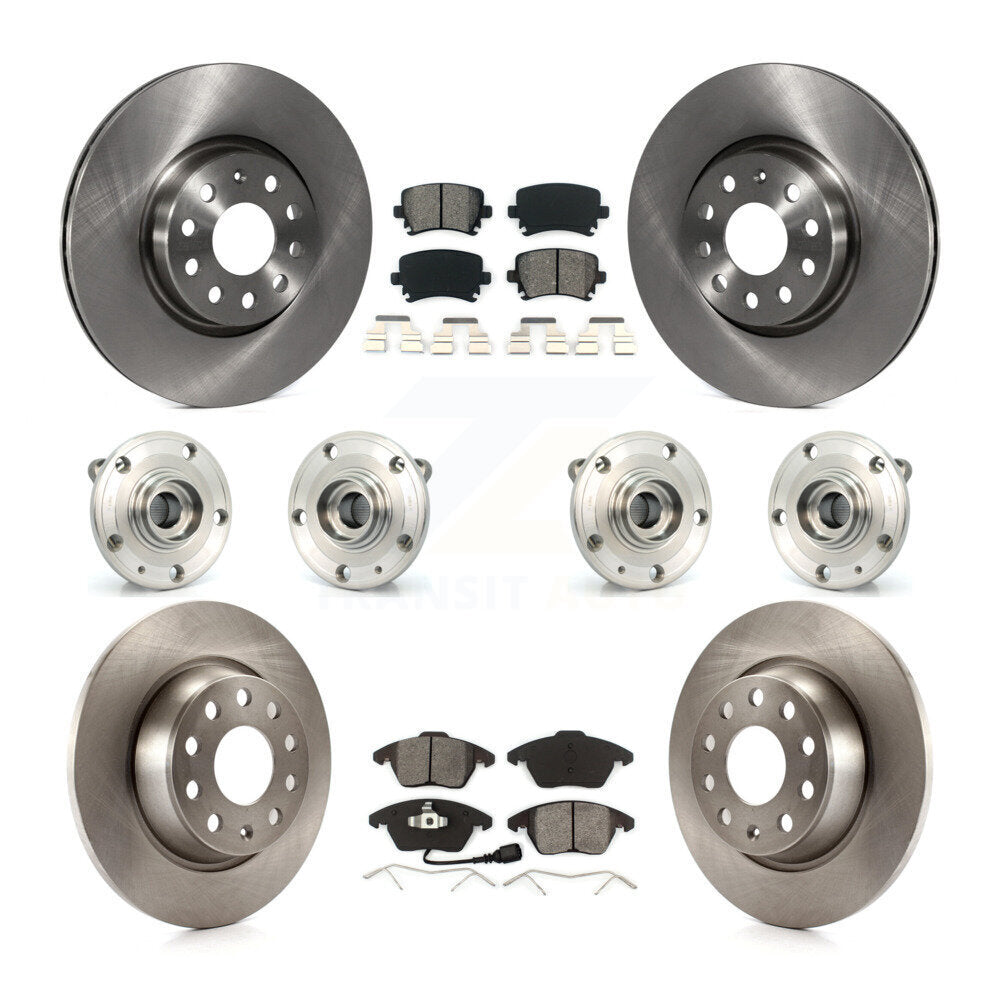 Kit de plaquettes de Rotor de frein, roulement de moyeu avant et arrière (10 pièces), pour Volkswagen Passat Audi C
