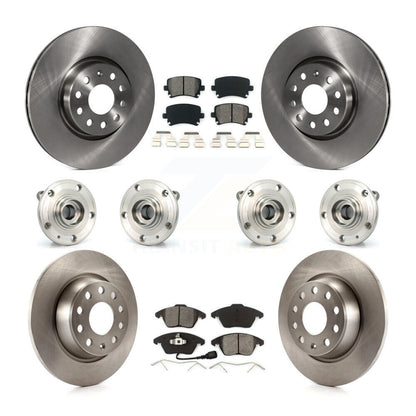 Kit de plaquettes de Rotor de frein, roulement de moyeu avant et arrière (10 pièces), pour Volkswagen Passat Audi C