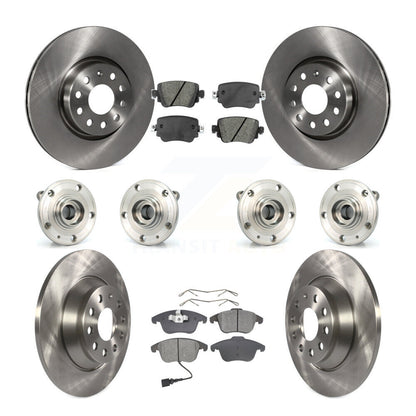 Kit de rotors et plaquettes de frein à disque, roulement de moyeu avant et arrière (10 pièces) pour Audi Q3 Quattr