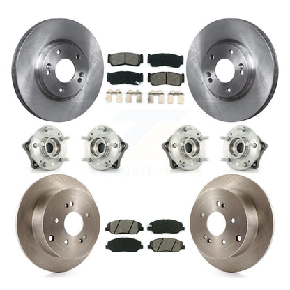 Kit de plaquettes de Rotor de frein, roulement de moyeu avant et arrière (10 pièces) pour Hyundai Santa Fe AW 07-09
