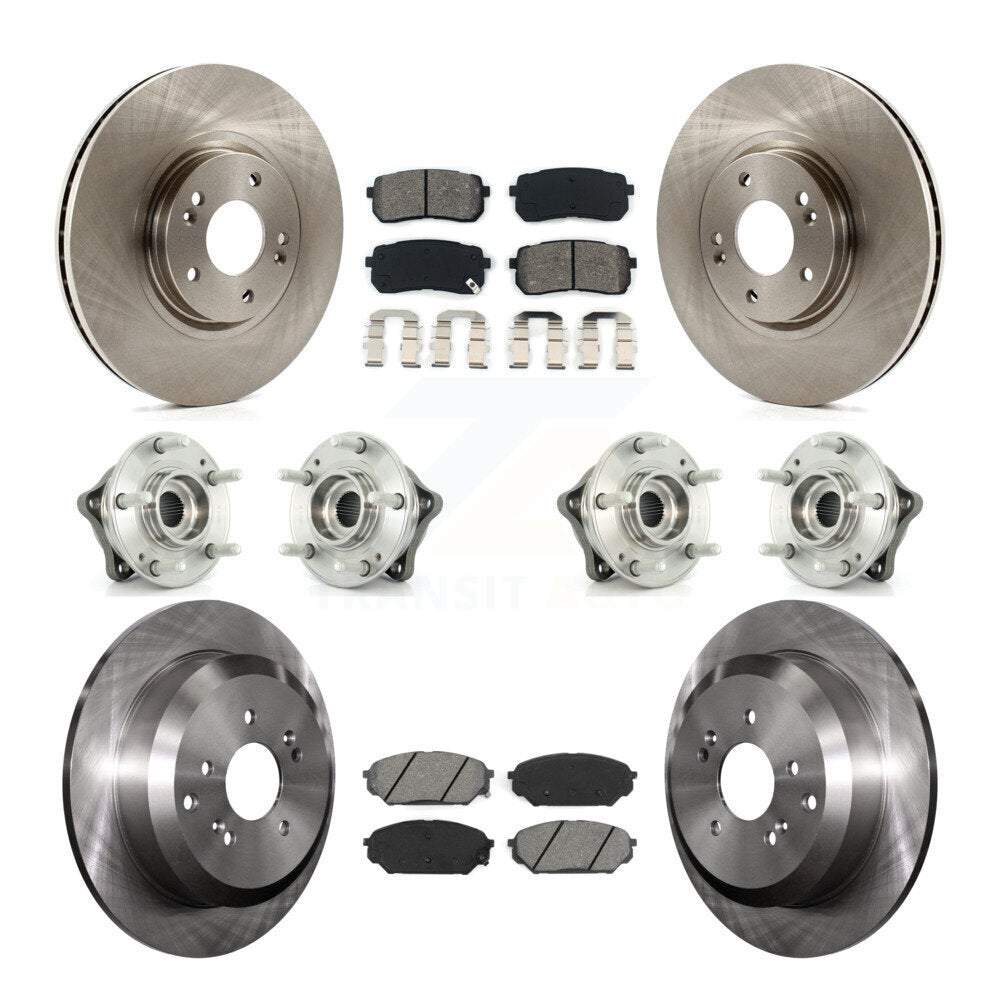 Kit de plaquettes de Rotor de frein, roulement de moyeu avant et arrière (10 pièces) pour Hyundai Veracruz AW 07-12