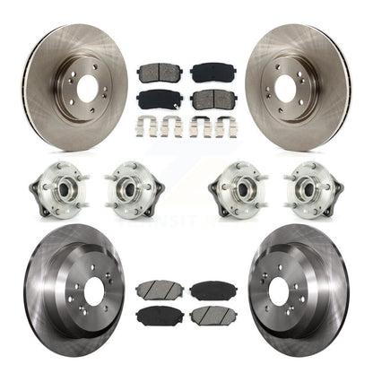 Kit de plaquettes de Rotor de frein, roulement de moyeu avant et arrière (10 pièces) pour Hyundai Veracruz AW 07-12