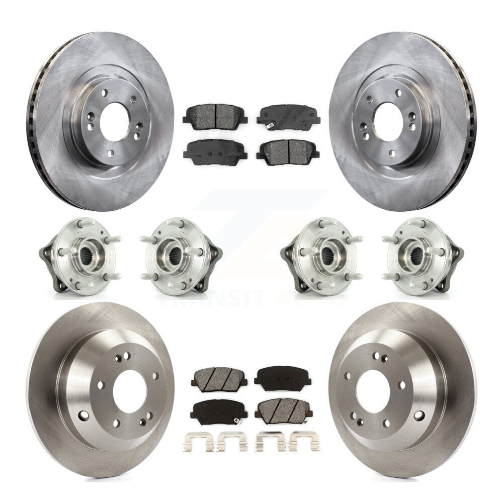 Kit de plaquettes de Rotor de frein, roulement de moyeu avant et arrière (10 pièces) pour Kia Sorento AW 2014 – 2015