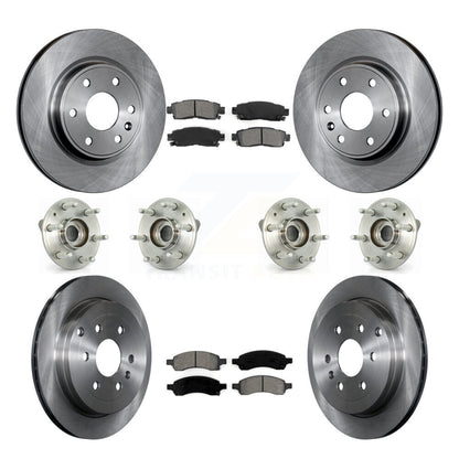 Kit de Rotor et de plaquettes de frein, roulement de moyeu avant et arrière (10 pièces) pour GMC Acadia Buick Enclav