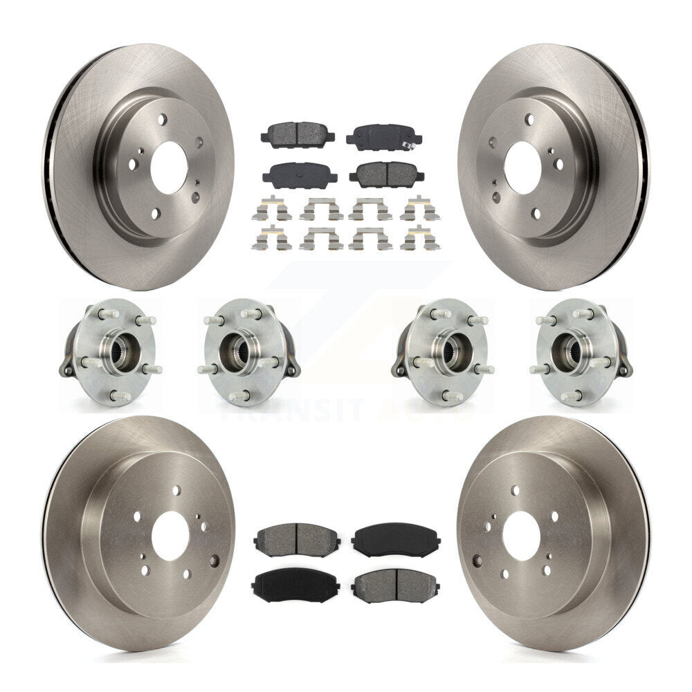 Kit de plaquettes de rotor de frein, roulement de moyeu avant et arrière (10 pièces) pour Suzuki Grand Vitar 09-13