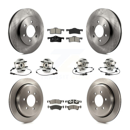 Kit de rotors et plaquettes de frein, roulement de moyeu avant et arrière (10 pièces) pour Ford Expedition Lincol