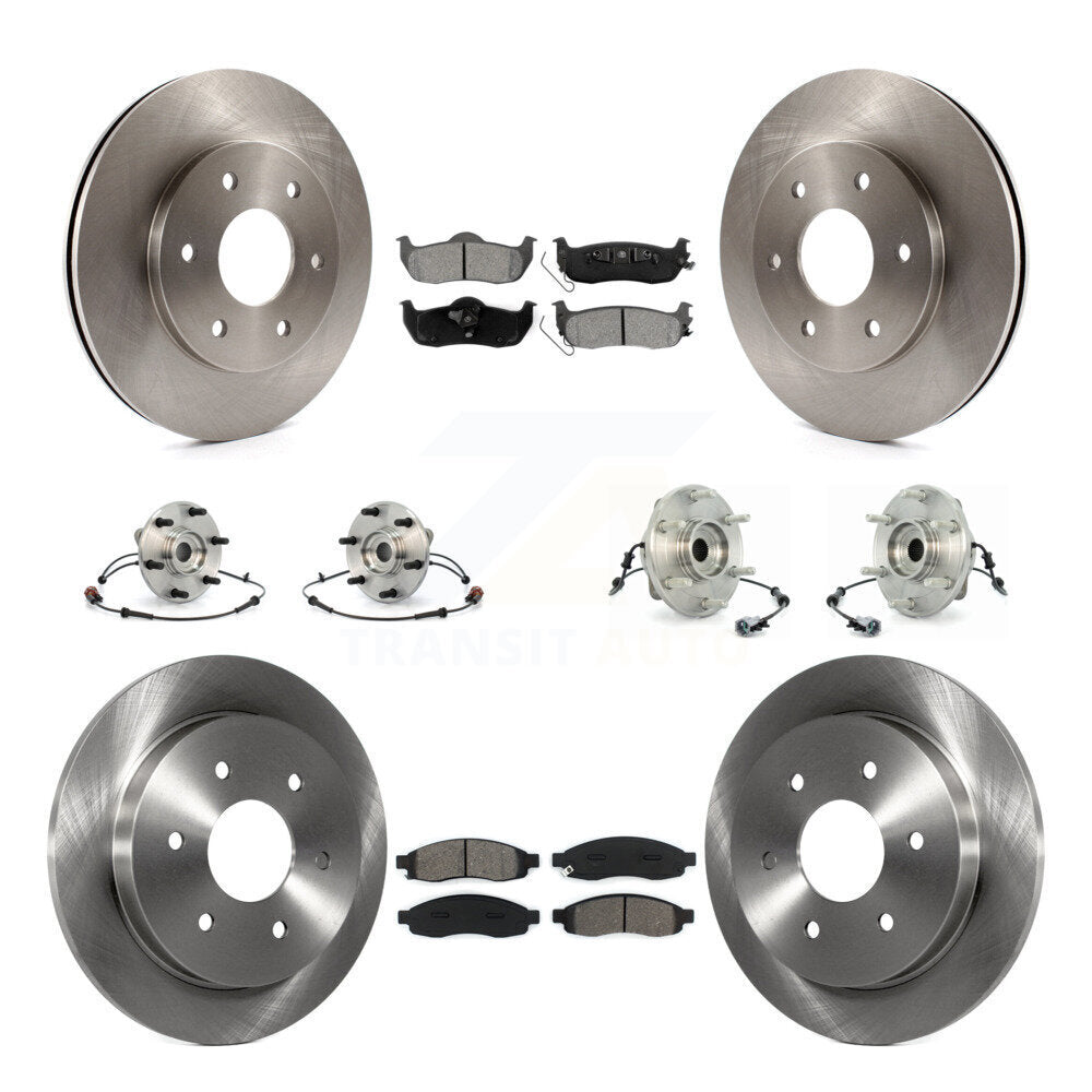 Kit de Rotor et de plaquettes de frein, roulement de moyeu avant et arrière (10 pièces) pour Nissan Pathfinder Armad