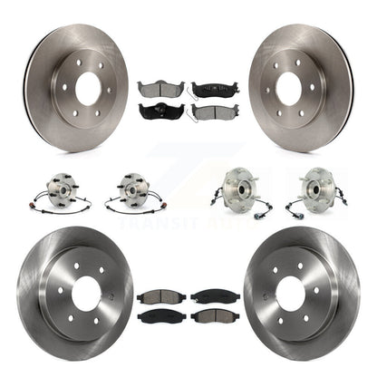 Kit de Rotor et de plaquettes de frein, roulement de moyeu avant et arrière (10 pièces) pour Nissan Pathfinder Armad