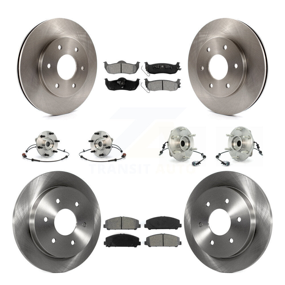 Kit de rotors et plaquettes de frein à disque, roulements de moyeu avant et arrière (10 pièces) pour INFINITI QX56