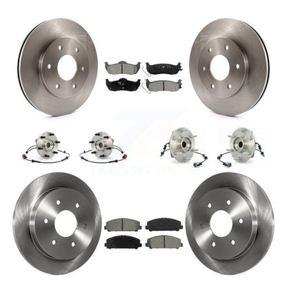 Kit de rotors et plaquettes de frein à disque, roulements de moyeu avant et arrière (10 pièces) pour INFINITI QX56