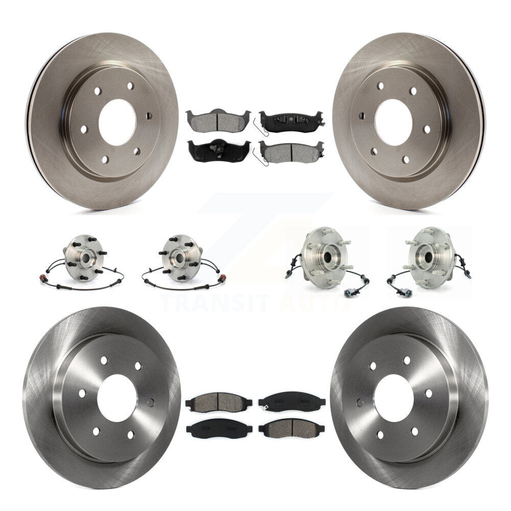 Kit de rotors et plaquettes de frein à disque, roulements de moyeu avant et arrière (10 pièces) pour INFINITI QX56