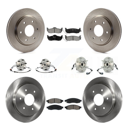 Kit de rotors et plaquettes de frein à disque, roulements de moyeu avant et arrière (10 pièces) pour INFINITI QX56