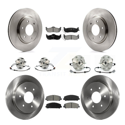 Kit de Rotor et de plaquettes de frein, roulement de moyeu avant et arrière (10 pièces) pour Nissan Armada INFINIT