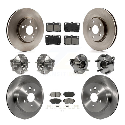 Kit de Rotor et de plaquettes de frein à disque, roulement de moyeu avant et arrière (10 pièces) pour Lexus IS250 GS30