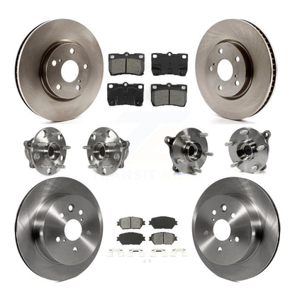 Kit de plaquettes de rotor de frein à disque, roulement de moyeu avant et arrière (10 pièces) pour Lexus GS300 AW 2006