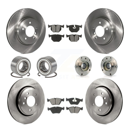Kit de Rotor de frein à disque et de patins de roulement de moyeu avant et arrière (10 pièces) pour BMW 330Ci 330